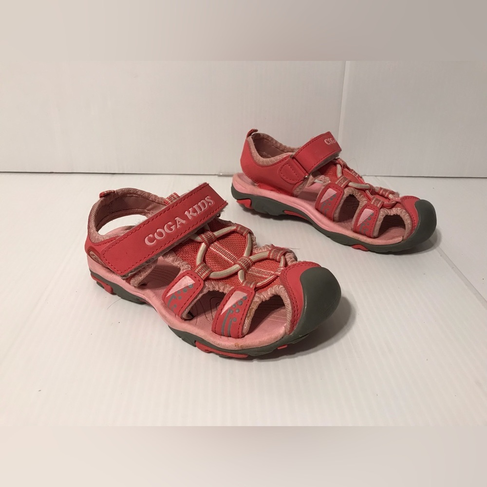 COGA pink girls sling back sandals size 30 EUR / 13 US